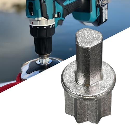 Galeith Adaptador de broca de cabrestante de velero, taladro inalámbrico de vela y adaptador de cabrestante para destornillador inalámbrico para taladro eléctrico, broca adaptadora de cabrestante de