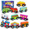 Vanmor Holzeisenbahn Set, Zug Spielzeug Magnetic Set, Montessori Educational Kleinkind Spielzeug, Vorschule Lernspielzeug für 3+ Jahre alte Jungen