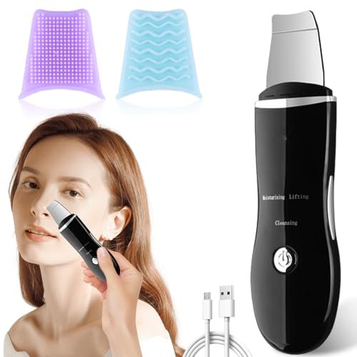 Asfrode Ultrasonic Skin Scrubber, scrub a ultrasuoni Skin Spatula per la pulizia del viso