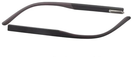 Aqxyju 1pair TR90 Glasses Flex Hinge for Repair Broken Rod Replacement Spring Memory Eyeglasses Leg TR006(Black Brown)