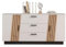 58 aufm Kessel Sideboard Jacky 160x44x80 Weiss/Artisan Eiche 10301