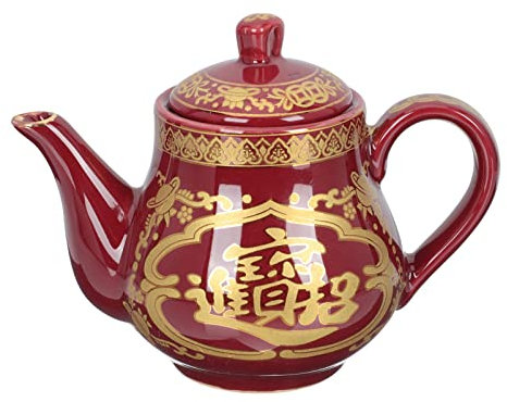 Botella de agua de Tetera de cerámica Estufa Hervidor de té Feng Shui Hervidor de agua caliente Tetera de inducción de café Suministros de oferta budista Juego de té chino tetera