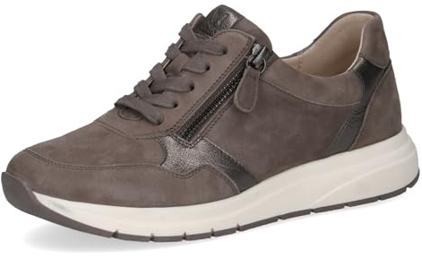 Caprice Damen Sneaker flach aus Leder mit Wechselfußbett