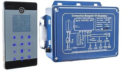 STRAFBRG Bagno Turco Umido con Montaggio a Parete Impermeabile IPX5, neratore di Vasca idromassaggio for Sauna 2.8KW 240V con Controller for Doccia,Sicuro e Affidabile