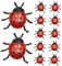 Milisten 24 Teiliges Marienkäfer Modell Mini Marienkäfer Gruseliges Marienkäfer Simulations Marienkäfer Für Tierfiguren Mini Kleine Plastikkäfer Tierfiguren