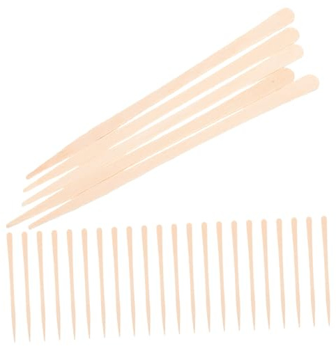 DECOMELODY 100 Stück Wachs Applikatoren aus Holz für Haarentfernung Effektive Waxing Sticks für Männer und für Nasenhaare und Körperhaar