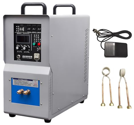 LADECNERHT Four à Induction Haute Fréquence 220 V, équipement Industriel De Traitement Thermique, De Trempe, De Soudage, De Fusion pour Acier Fondu