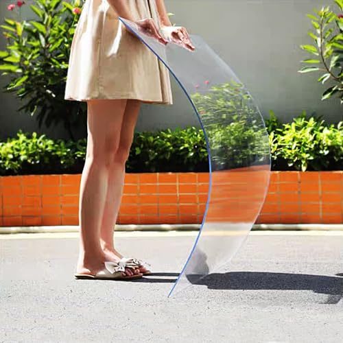 Placas de Policarbonato 3 mm, Placa Policarbonato Resistente a Roturas, Fácil de Cortar y Doblar, Ideal para Ventanas, Aficiones, Hogar, Bricolaje, Industria y Manualidades(60x150cm/24x59in)