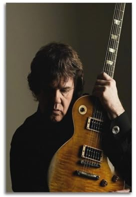 YVUDBSDS Póster de músico de Gary Moore, pintura decorativa, lienzo, póster de pared e imagen artística moderna para decoración de dormitorio familiar, 30 x 45 cm