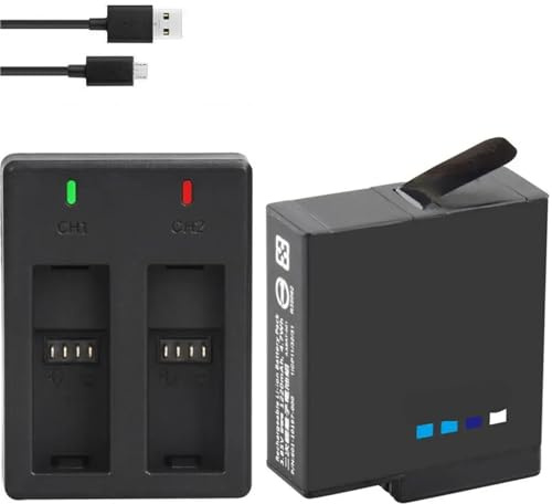 Compatibile con GoPro Hero 5 6 7 Black Batteria AABT-001 1680mAh(1battery withcharger)