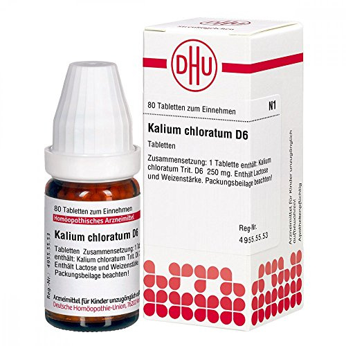 DHU Kalium chloratum D6 Tabletten, 80 St. Tabletten