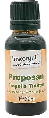 Imkergut Proposan Propolis-Tinktur, Tropfen mit Alkohol, 20% Propolis, 20ml Flasche