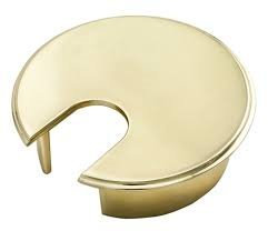 63mm Metal Desk Cable Tidy Outlet Grommet Insert - Electro Brass