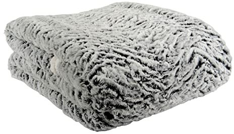 Goldmond Home Wohndecke, Mikrofaser, Grau, 150 x 200 cm