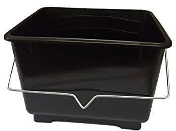 RC Paint Bucket, 2.5 Ltr, Black, Plastic, Rectangular, Half Gallon, Pack of 4