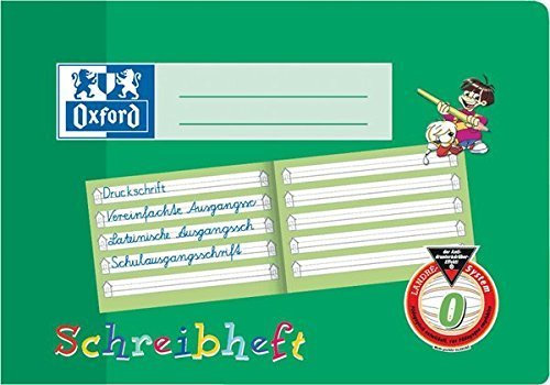 3x Oxford Schreiblernheft 311501600 DIN A5 quer 90 g qm