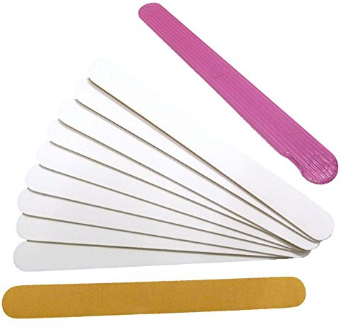 50 Wechselfeilen Gerade mit einem Pinkem Bord Körnung 180