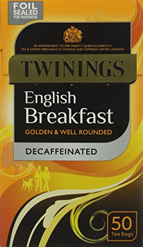 Twinings Classics Decaffeinated English Breakfast Tea Bag, 125 g, (Pack of 1)