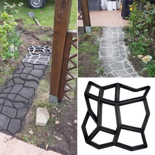 Backformen Flur, DIY Backform für Platten Pflastersteinen, Cowboy Form, Garten Heimwerker Weg Typ Terrassenfliesen, DIY Path Maker Walkmaker 43*43*4CM