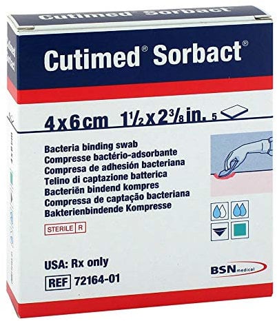 CUTIMED Sorbact Kompressen 4x6 cm 5 St
