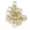 THOR-DARTS 45 Goldfarbene, vernickelte Edelstahl Federringe Gold Metall Stem Spring Rings Schaftringe gülden Originaltütchen (45go)