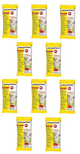 Eberhard Faber 570101 - Modelliermasse EFAPlast classic, 1 kg, weiß (10er Pack)