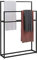 Wing Porta Asciugamani da Terra in Metallo, Porta Salviette Grande per Bagno, Cucina, Piantana da Bagno a 2 Bracci, Resistente, Robusto e Resistente alla ruggine,Nero,65×20×110cm(L×W×H)