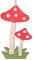6 STK Holzpilze Hänger 7cm Fliegenpilze o602 Holz Pilze Herbstdeko Halloween Holzpilz Anhänger 7cm Baumschmuck Christbaumschmuck
