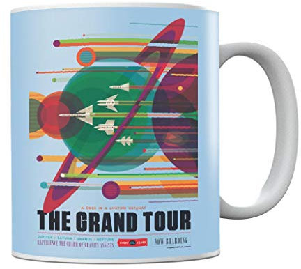 Nasa The Grand Tour Interplanetary Travel Poster Mug