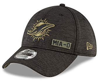 New Era Miami Dolphins - 39thirty Cap - Salute to Service 2020 - Black - S-M (6 3/8-7 1/4)