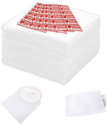 Pobuu 100PCS Emballage en Mousse Demenagement Carton pour Vase Plats Verre,autocollants fragiles inclu