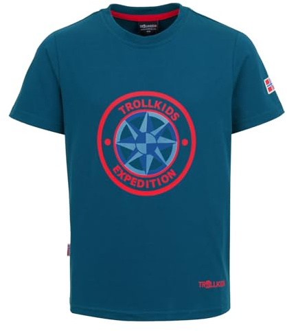 Trollkids Kids Windrose T 164, Petrol/red