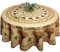 KGS Tischdecke Provençale, rund, schmutzabweisend, 180 cm, Blumenstrauß, Beige