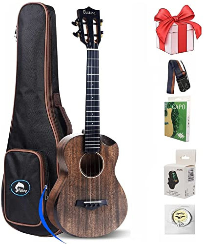 Batking Tenor Ukulele, massive Mahognay 26 Zoll Hawaii-Ukulelen für Erwachsene, für Anfänger, Professionelles Ukalalee mit Ukulele-Anfänger-Se