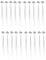zalati LED Flashing Hair Braid Multicolor Light-Emitting Braid LED Hair Clips Braids Wicks Luminous Night Hair Clip Braids Hair For Party LED Luminous Toys 20pcs White