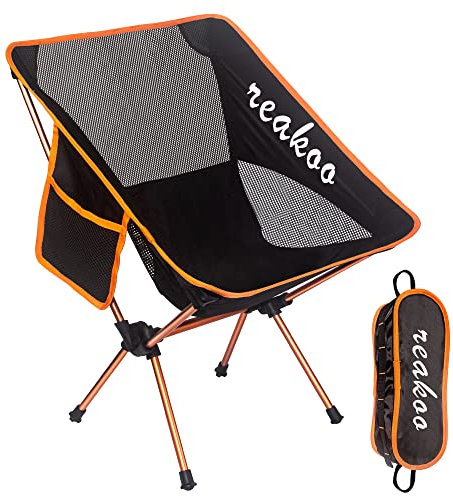 reakoo Chaises de Camping Pliantes Portable, Compacte, Ultra Légère et Portable Chaise Pliante Camping, avec Sac de Transport pour l'extérieur, Plage, Pêche, Pique-Nique