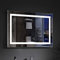 MEESALISA Lisa Miroir Lumineux Salle de Bain LED 80x60cm rectangulaire avec éclairage Miroir Mural Anti-buée avec Prise Tactile - Blanc Chaud et Froid - Miroir de Salle de Bain