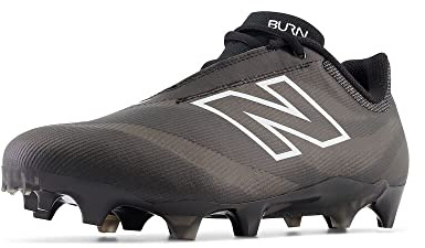 New Balance Unisex BurnX4 Lacrosse Shoe,Black/Blacktop,Men 6.5 / Women 8 Narrow