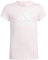 adidas Mädchen Essentials Big Logo Cotton Tee, Clear Pink/White, 11-12 Years