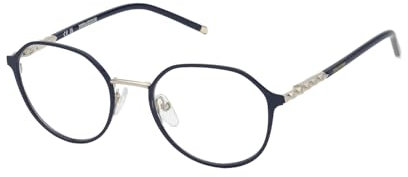 Zadig & Voltaire GEOMETRIC Metall Brillen in Sh.light Gold W/Col.parts für Damen, Brille mit Sehstärke, optional mit Sonnenbrillen tönung oder Blaulichtfilter (Modell VZV354)