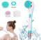SUUWEE Back Scrubber Body Brush, Electric Body Scrubber Set, Back Scrubbers for Use in Shower, USB Rechargeable Back Brush Shower Brush with Long Handle Deep Cleaning Relaxing
