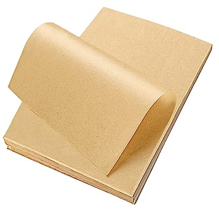 Lot de 100 feuilles de papier sulfurisé Baltt - Revêtement anti-adhésif - Papier sulfurisé - Pour la cuisson - Papier ciré pour aliments, beurre, fromage