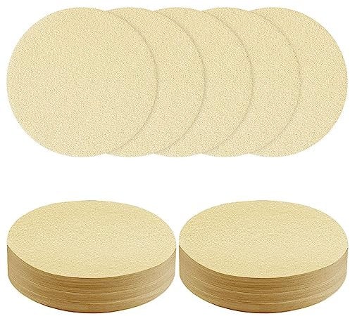 HOTUT Filtri Caffè in Carta, 100 Pezzi, Rotonda, Non Sbiancati, 100% Naturale, per Macchine da Caffè e Caffettiere Moka Pot (54mm)