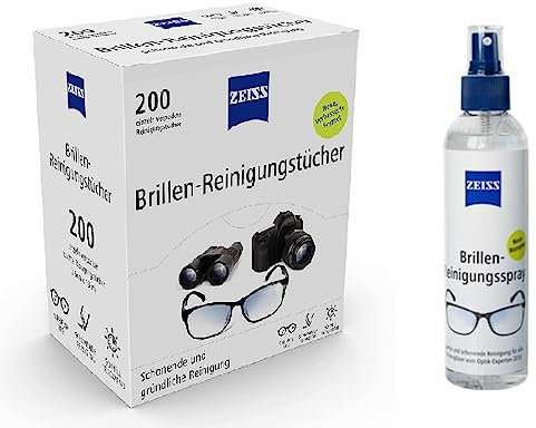 SPARPACK - ZEISS Brillen Reinigungsspray zur schonenden & gründlichen Reinigung Ihrer Brillengläser - alkoholfrei (Set 1)