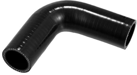 X AUTOHAUX 32mm 1.26 ID 90 Degree Elbow Coupler Silicone Hose Air Intake Radiator Coolant Pipe,for Car Black