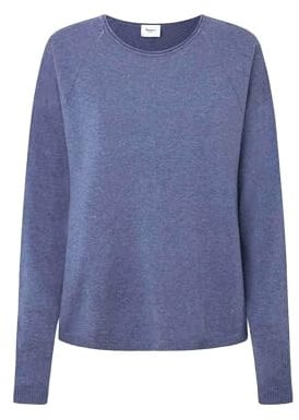 Pepe Jeans Isela Crew Neck Prendas de Punto, Azul (Weller Blue), XS para Mujer