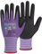 KAYGO 3 paia guanti da lavoro di sicurezza, MicroFoam nitrile rivestimento, KG18N, guanto in nylon a maglia senza cuciture Buona presa, uso generale, automotive (Viola, S, taglia 7)