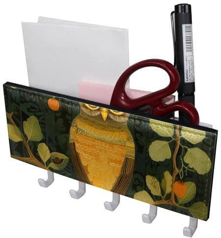 YTYVAGT Wandhaken, Klebehaken zum Aufhängen, Ast, niedliche Eule, Wandhaken