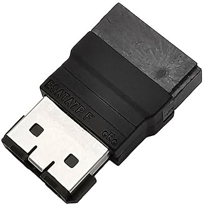 Christol Adattatore eSATA a SATA Adattatore 7P Femmina eSATA a Maschio SATA Connettore per Un trasferimento Dati più Veloce ad Alta velocità