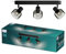 Philips Sleet LED 3er Spotleuchte, E14 Lampe nicht enthalten, Schwarz, IP20